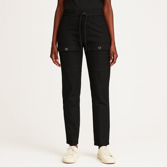 SAMSOE Pants - Samsoe Samsoe Black Cargo Pants Size XS Elastic Waist